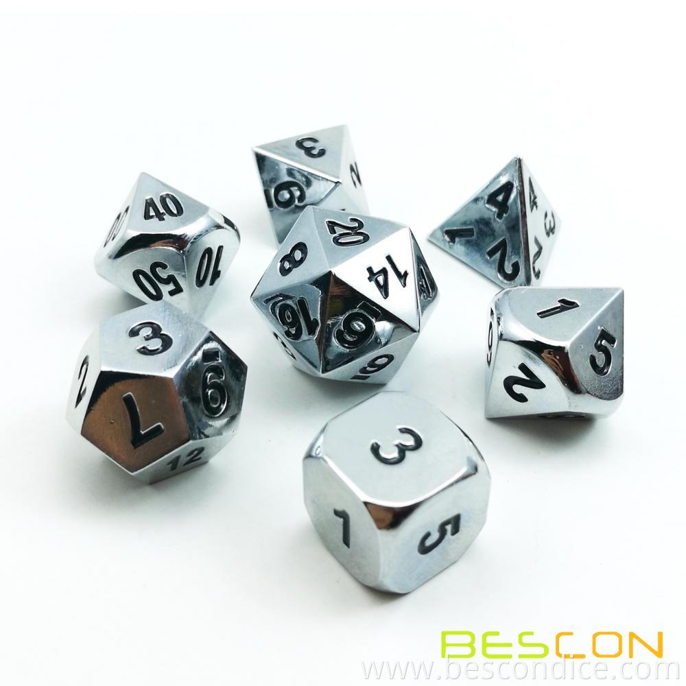 Chrome Metallic Dnd Dice Set Of 7 1 Chrome Metallic Dnd Dice Set Of 7 1